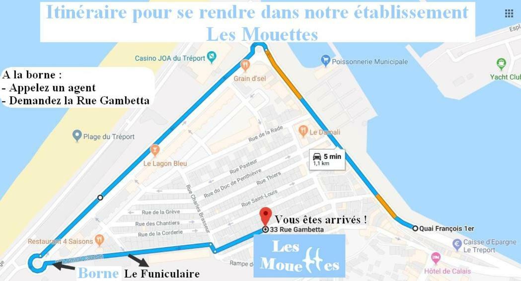 Apartament Les Mouettes Le Tréport Zewnętrze zdjęcie